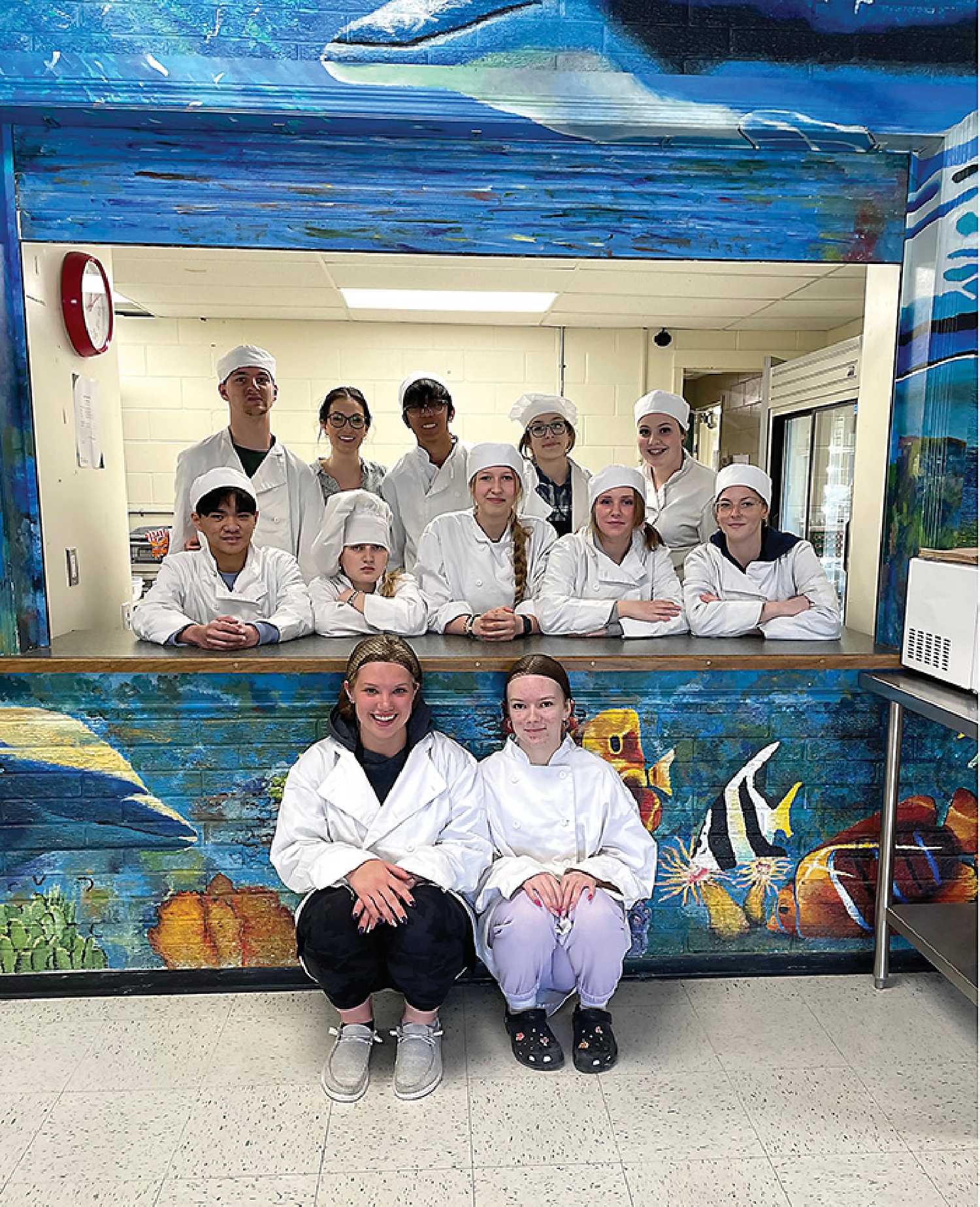 Laura Teale’s Home Economics class at McNaughton High School received a $10,000 grant in recognition for their student nutrition breakfast program.